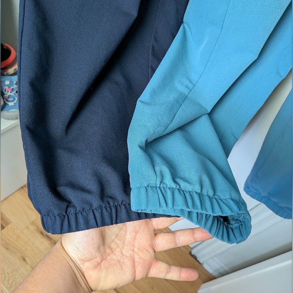 BUNDLE GARDE MALADE Scrub Pants Size 3XL Tall Turquoise And Navy Blue Loose Fit - Picture 7 of 12